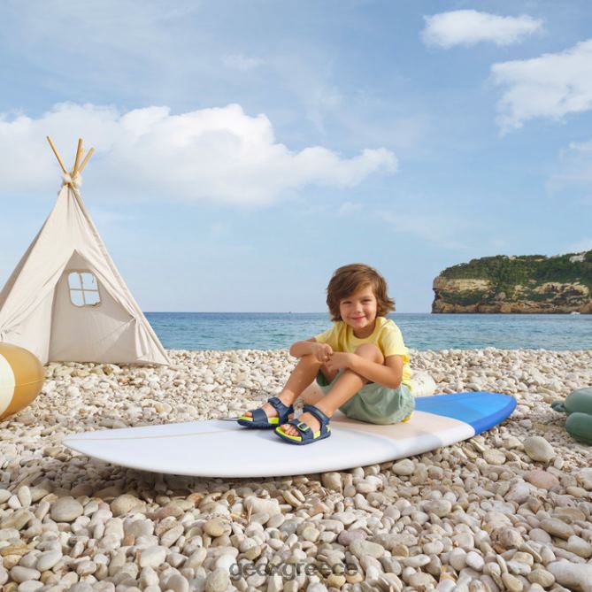 4DBLR01054 ναυτικό / ασβέστη Geox σανδάλι fusbetto junior