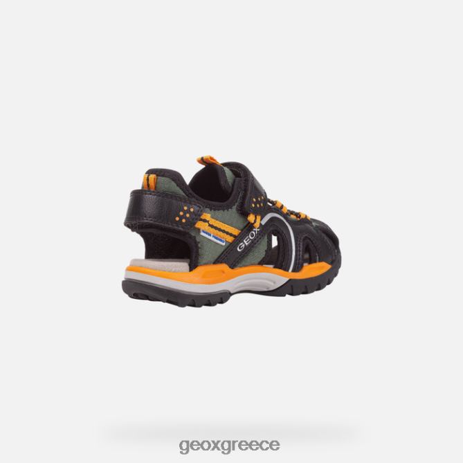 4DBLR01277 μαύρο/πορτοκαλί Geox borealis αγόρι