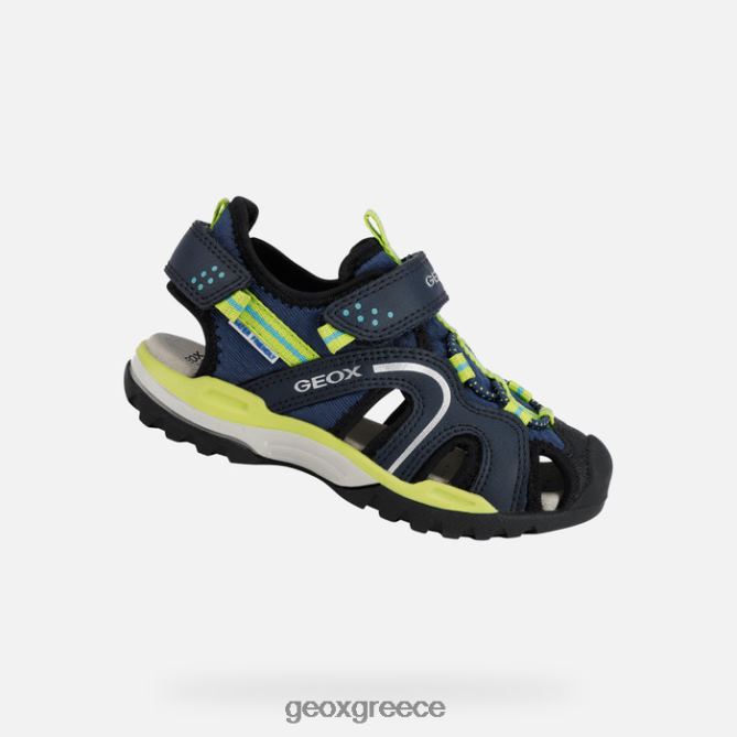 4DBLR01278 dk blue/lime Geox borealis αγόρι