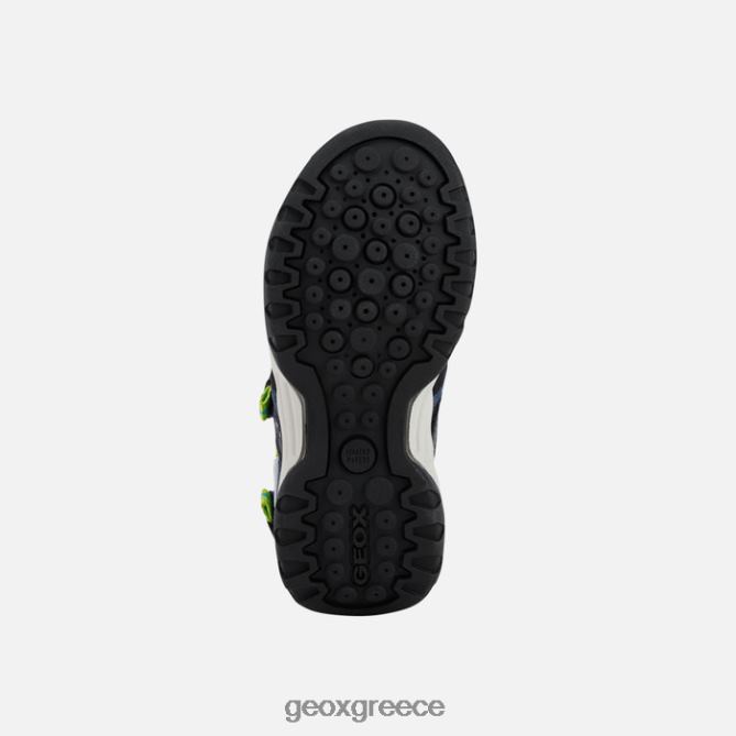 4DBLR01278 dk blue/lime Geox borealis αγόρι