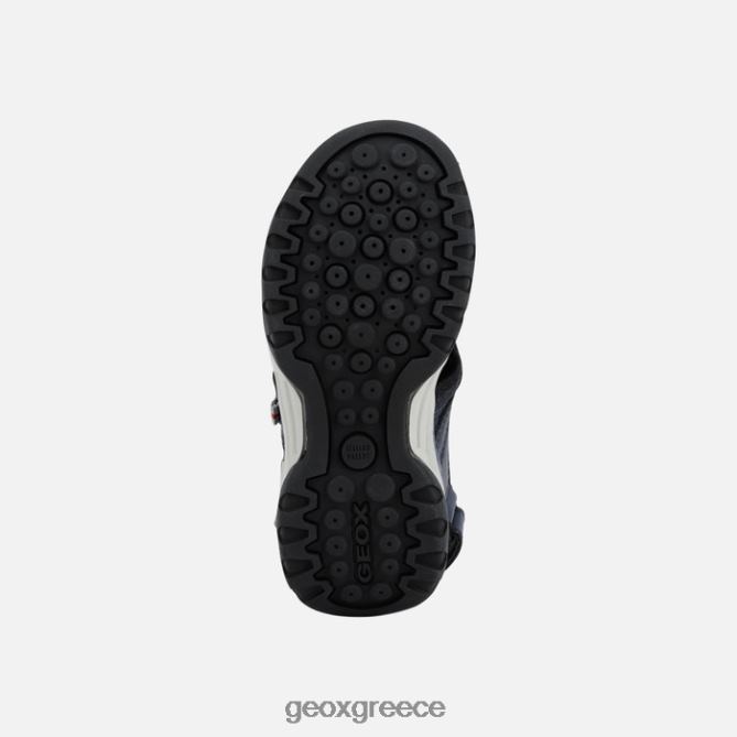 4DBLR01281 ναυτικό/κόκκινο Geox borealis αγόρι