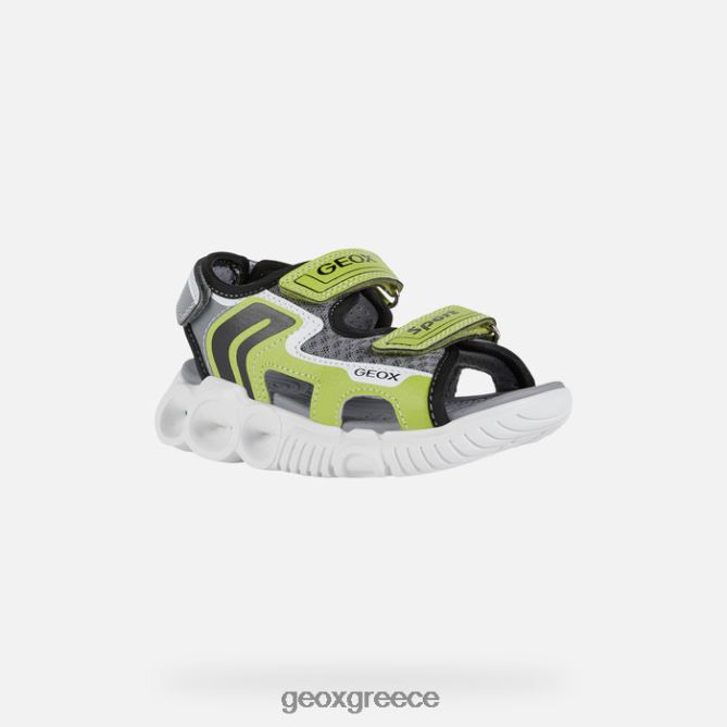 4DBLR01321 ασβέστη/μαύρο Geox σανδάλι σανδάλι αγόρι