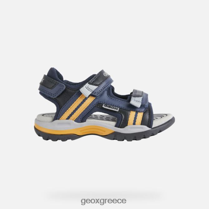4DBLR01346 ναυτικό/σκούρο κίτρινο Geox borealis αγόρι