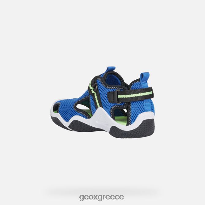 4DBLR01348 βασιλική/φθοροπράσινη Geox wader junior