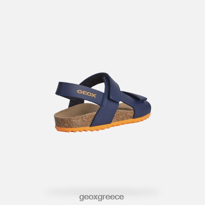 4DBLR01378 ναυτικό/πορτοκαλί Geox γκίτα αγόρι