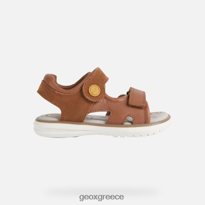 4DBLR01947 καφέ/σκούρο κίτρινο Geox σανδάλι maratea αγόρι