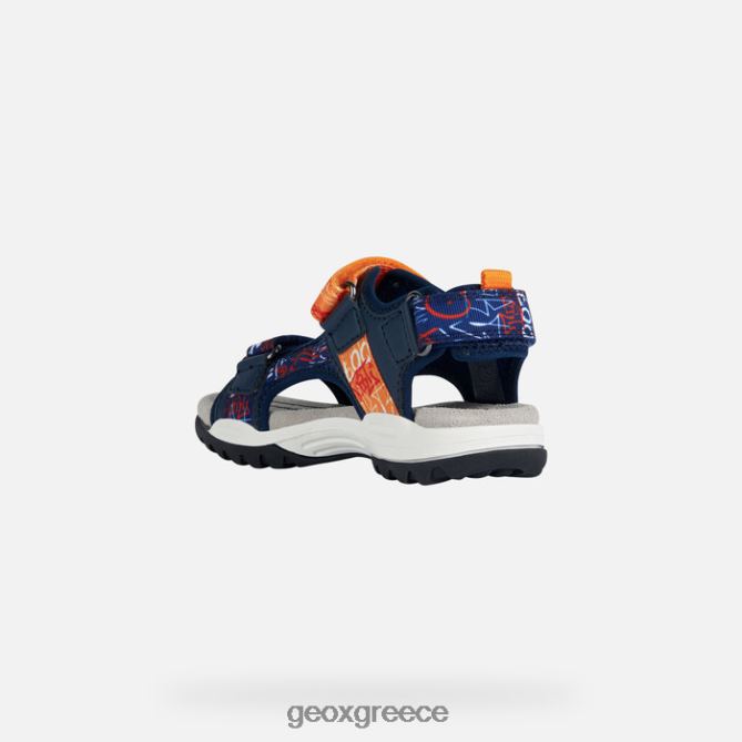 4DBLR01958 ναυτικό/πορτοκαλί Geox borealis αγόρι