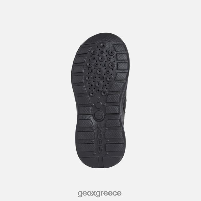 4DBLR01015 μαύρο κόκκινο Geox sveggen abx junior