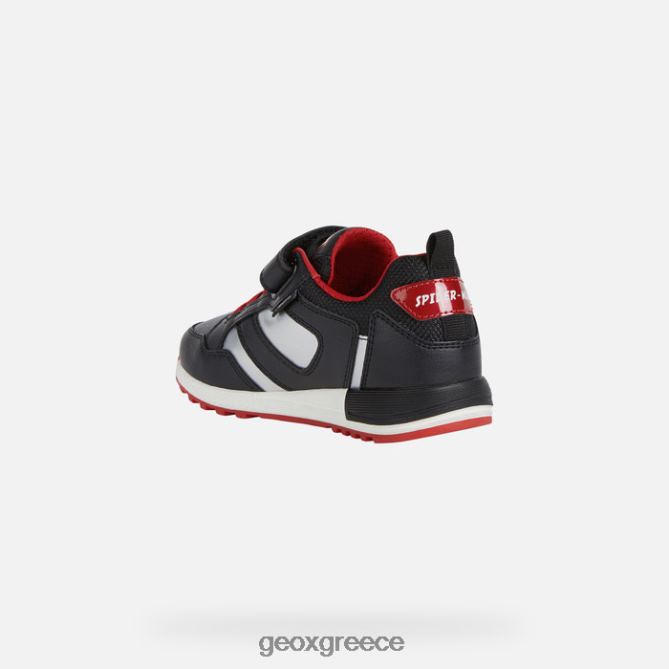 4DBLR01133 μαύρο κόκκινο Geox άλμπεν τζούνιορ