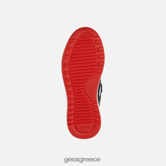 4DBLR01133 μαύρο κόκκινο Geox άλμπεν τζούνιορ