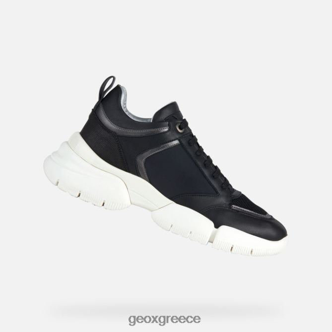 4DBLR0105 μαύρος Geox ηθοποιός με γυναίκα