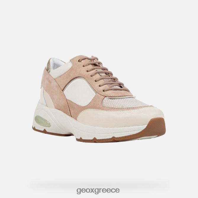 4DBLR0125 σκούρο δέρμα / υπόλευκο Geox alhour γυναίκα