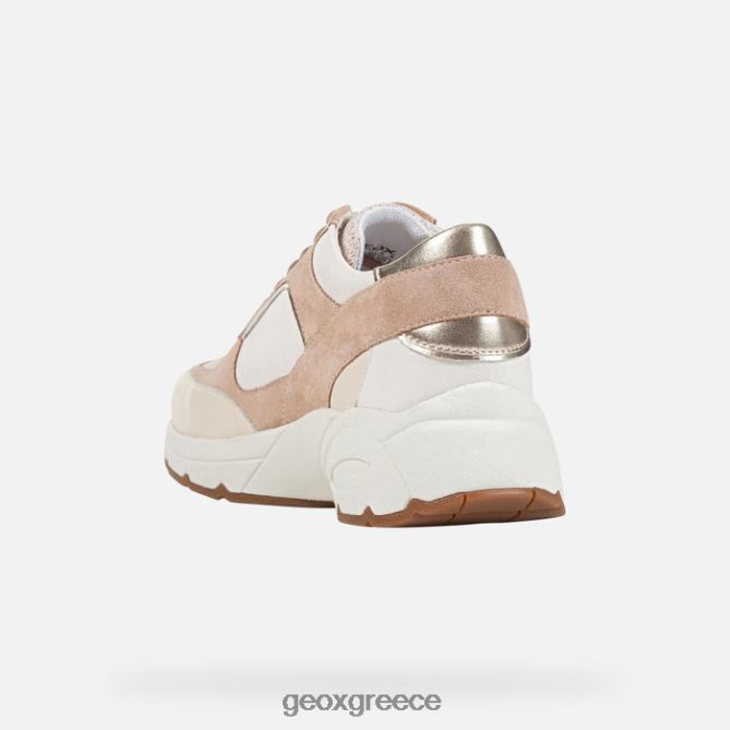 4DBLR0125 σκούρο δέρμα / υπόλευκο Geox alhour γυναίκα