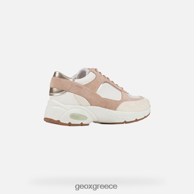 4DBLR0125 σκούρο δέρμα / υπόλευκο Geox alhour γυναίκα