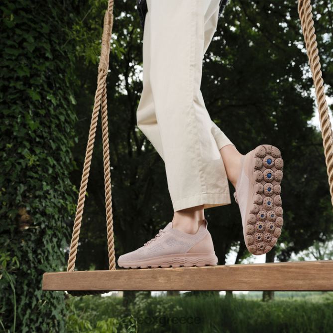 4DBLR0154 σκούρο τριαντάφυλλο Geox σφαιρική γυναίκα