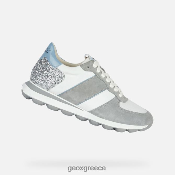 4DBLR01657 ανοιχτό γκρι/λευκό Geox spherica vseries γυναίκα
