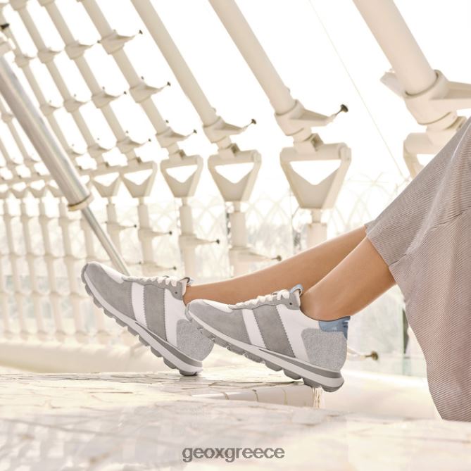 4DBLR01657 ανοιχτό γκρι/λευκό Geox spherica vseries γυναίκα