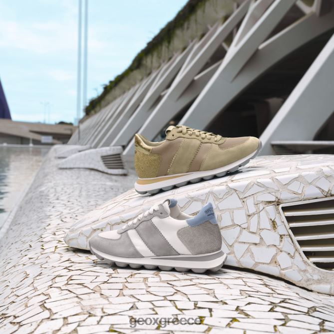 4DBLR01657 ανοιχτό γκρι/λευκό Geox spherica vseries γυναίκα