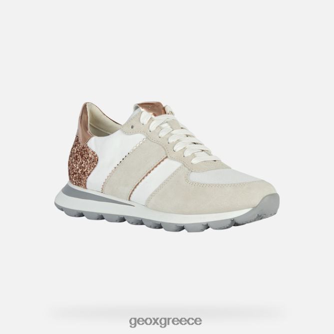 4DBLR01658 υπόλευκο/ροζ χρυσό Geox spherica vseries γυναίκα