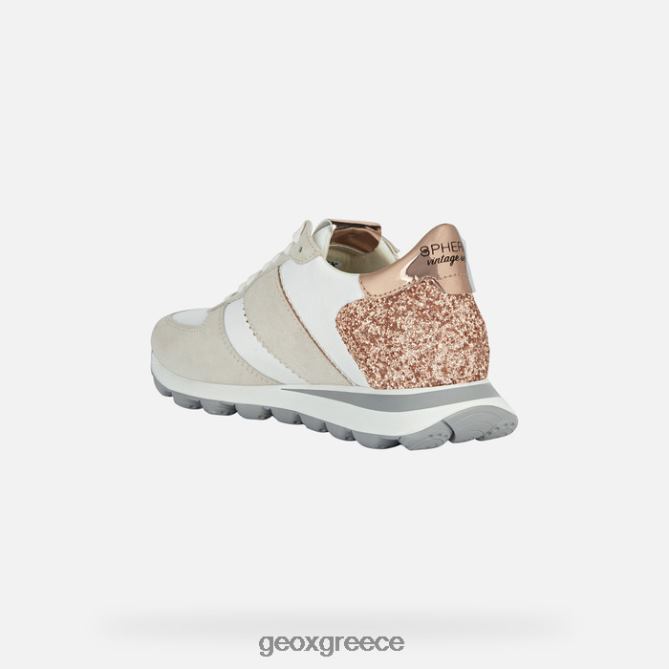 4DBLR01658 υπόλευκο/ροζ χρυσό Geox spherica vseries γυναίκα
