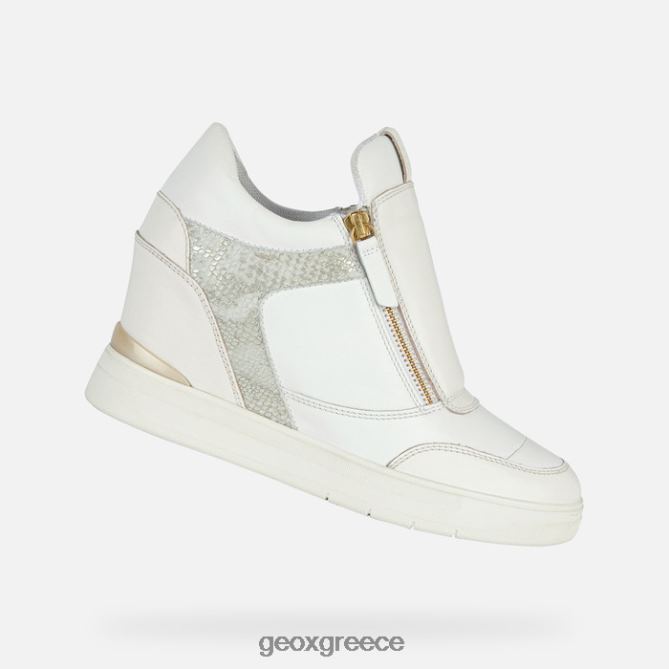 4DBLR01685 λευκό/εκρού Geox μαυρίκα γυναίκα
