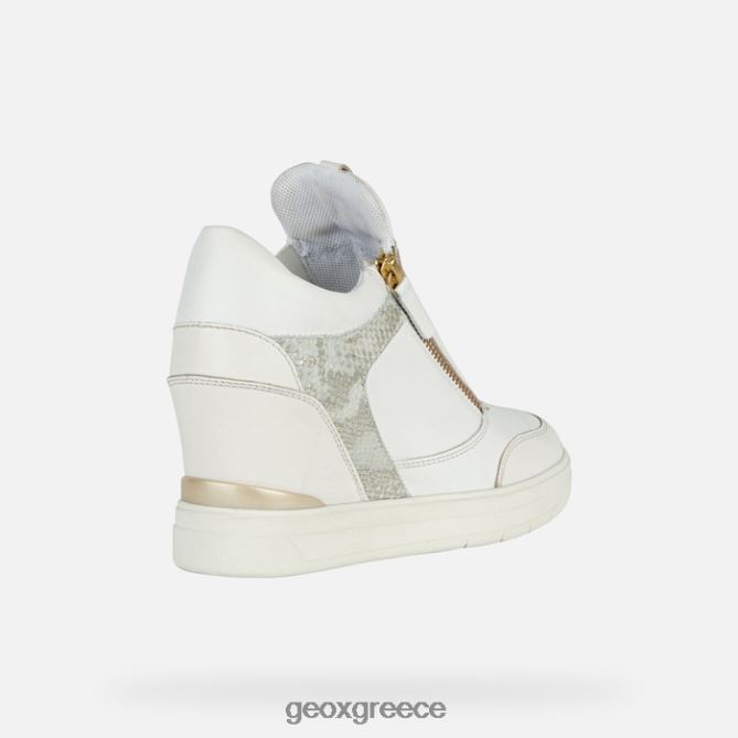 4DBLR01685 λευκό/εκρού Geox μαυρίκα γυναίκα
