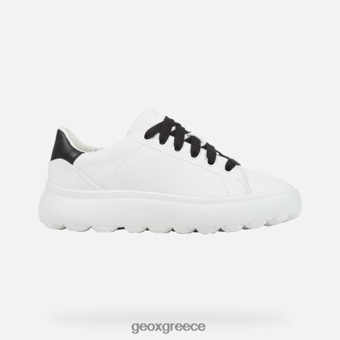 4DBLR01689 άσπρο μαύρο Geox spherica ec4.1 γυναίκα