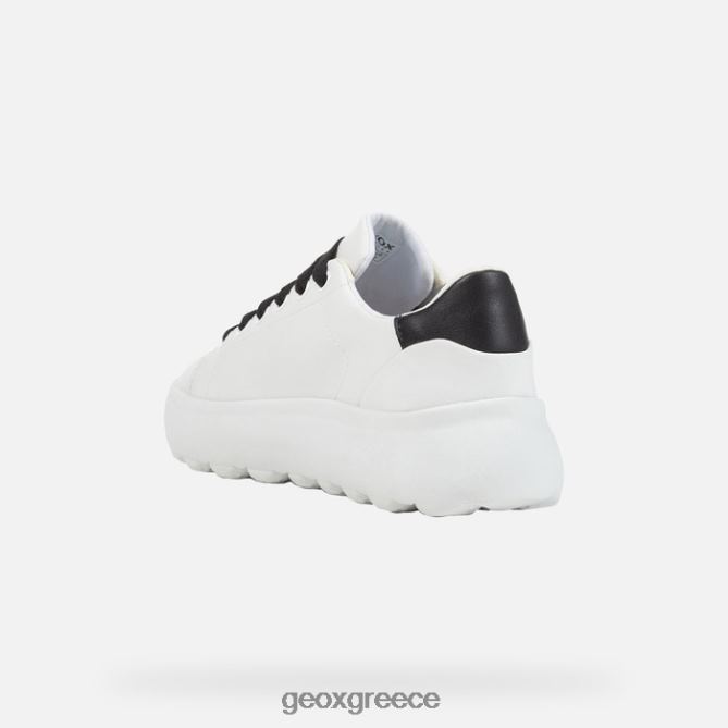 4DBLR01689 άσπρο μαύρο Geox spherica ec4.1 γυναίκα