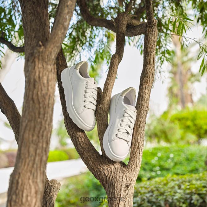 4DBLR01693 λευκός χρυσός Geox spherica ec4.1 γυναίκα