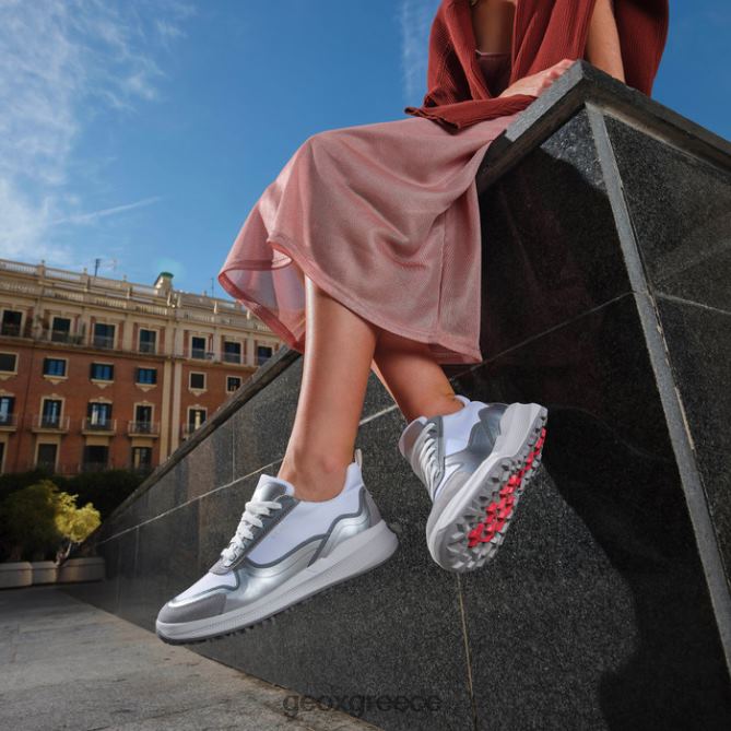 4DBLR01700 ανοιχτό γκρι/λευκό Geox pg1x γυναίκα