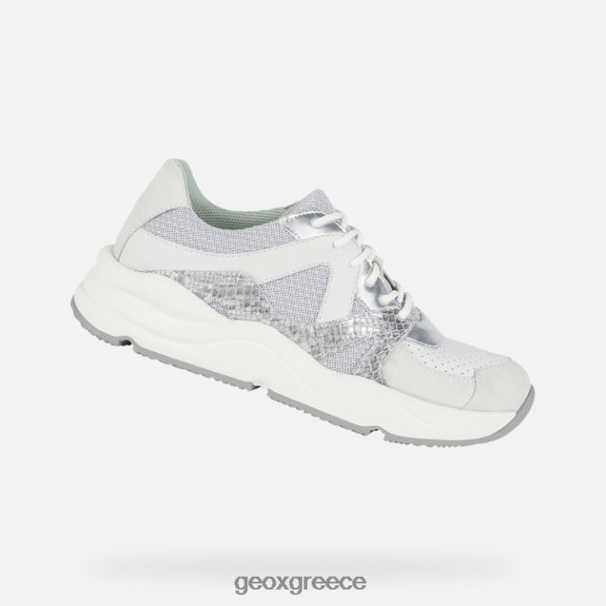 4DBLR01740 ανοιχτό γκρι/λευκό Geox γυναίκα τοπάζιο