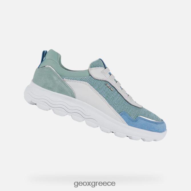 4DBLR018 λευκό/πράσινο Geox σφαιρική γυναίκα