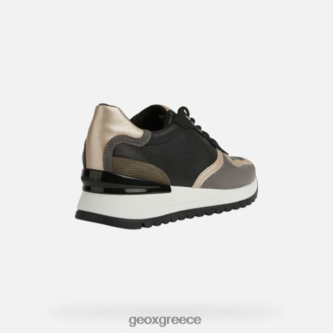 4DBLR0191 μαύρο/σκούρο γκρι Geox γυναίκα desya