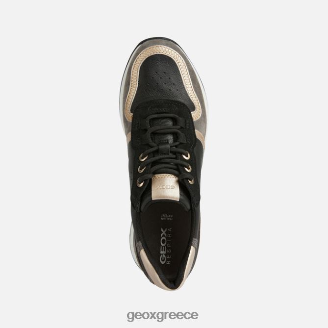 4DBLR0191 μαύρο/σκούρο γκρι Geox γυναίκα desya