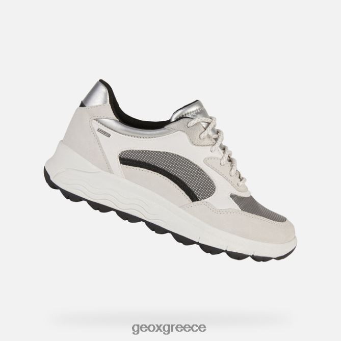 4DBLR0194 υπόλευκο/σκούρο γκρι Geox σφαιρική 4x4 abx γυναίκα