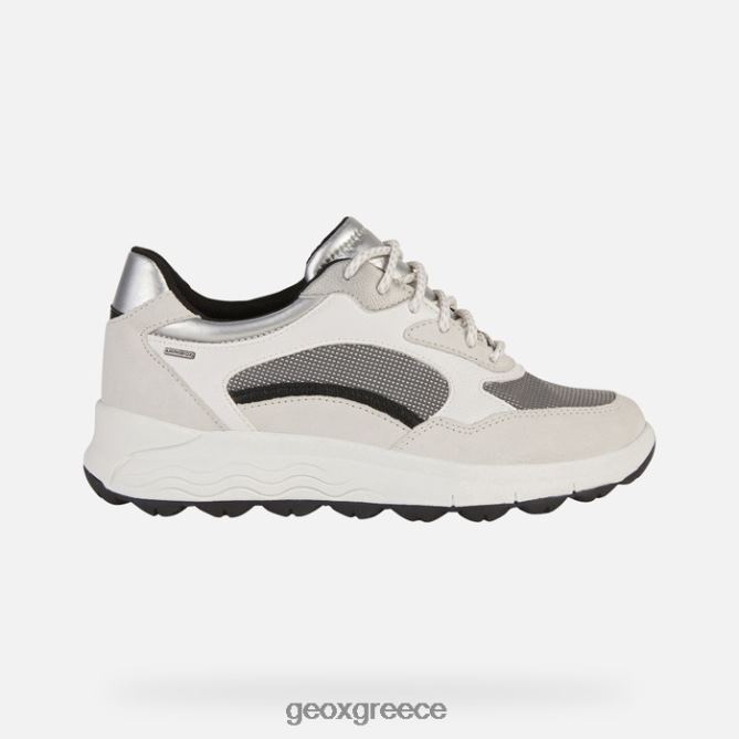 4DBLR0194 υπόλευκο/σκούρο γκρι Geox σφαιρική 4x4 abx γυναίκα