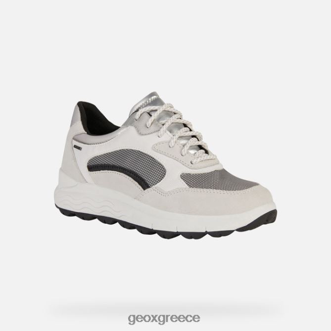 4DBLR0194 υπόλευκο/σκούρο γκρι Geox σφαιρική 4x4 abx γυναίκα