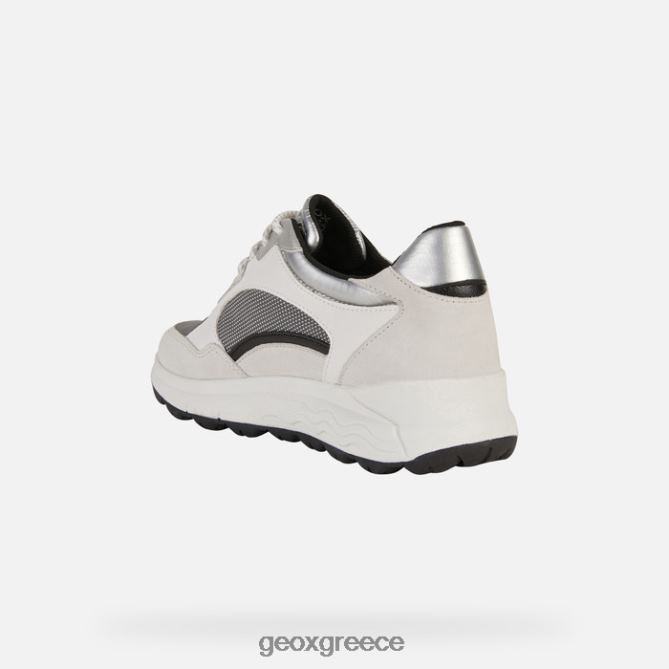 4DBLR0194 υπόλευκο/σκούρο γκρι Geox σφαιρική 4x4 abx γυναίκα