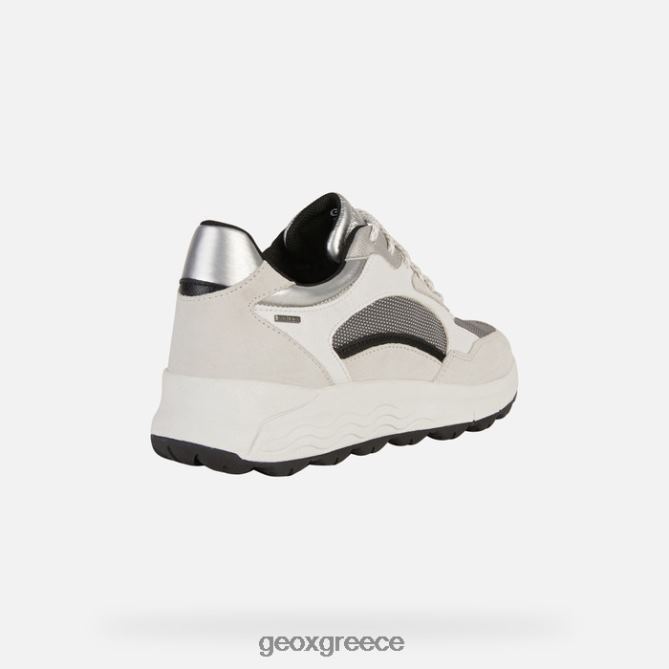 4DBLR0194 υπόλευκο/σκούρο γκρι Geox σφαιρική 4x4 abx γυναίκα