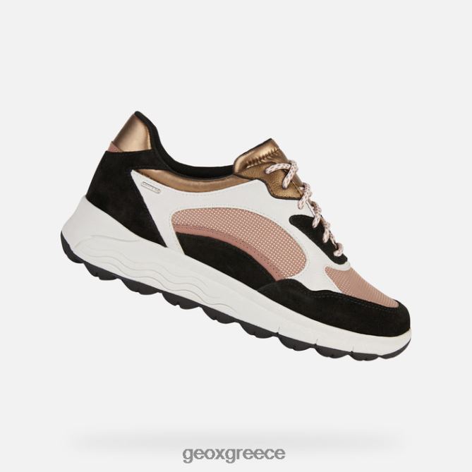 4DBLR0195 μαύρο/σκούρο τριαντάφυλλο Geox σφαιρική 4x4 abx γυναίκα