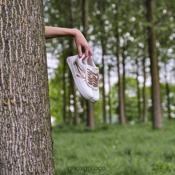 4DBLR0217 λευκό/ροζ χρυσό Geox γυναίκα jaysen