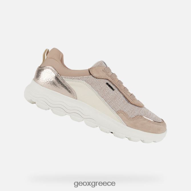 4DBLR021 σκούρο δέρμα/κρέμα Geox σφαιρική γυναίκα