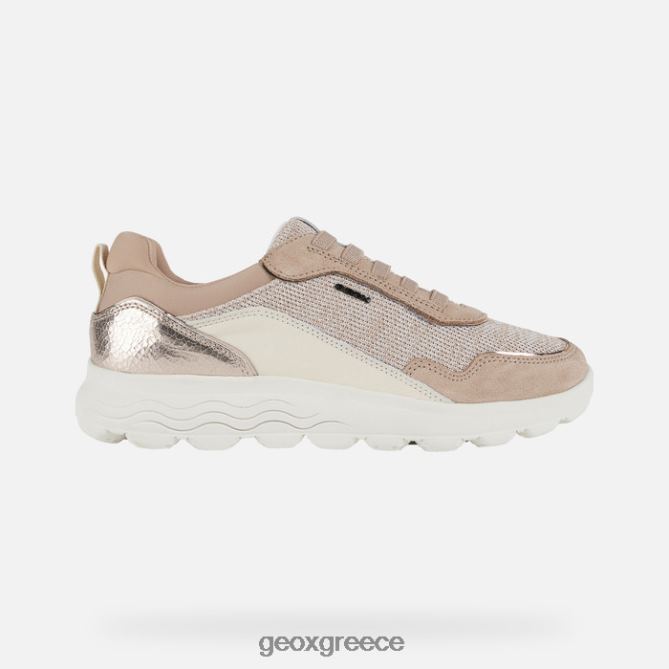 4DBLR021 σκούρο δέρμα/κρέμα Geox σφαιρική γυναίκα