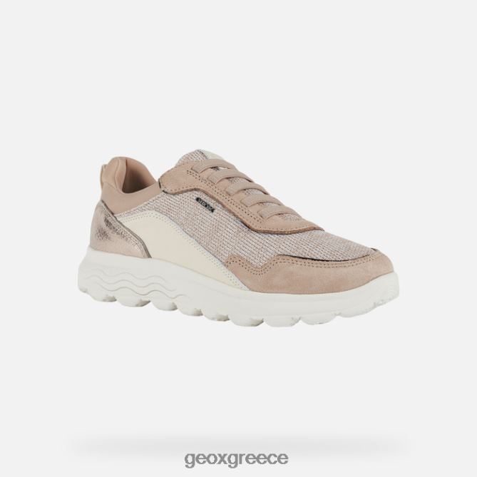 4DBLR021 σκούρο δέρμα/κρέμα Geox σφαιρική γυναίκα