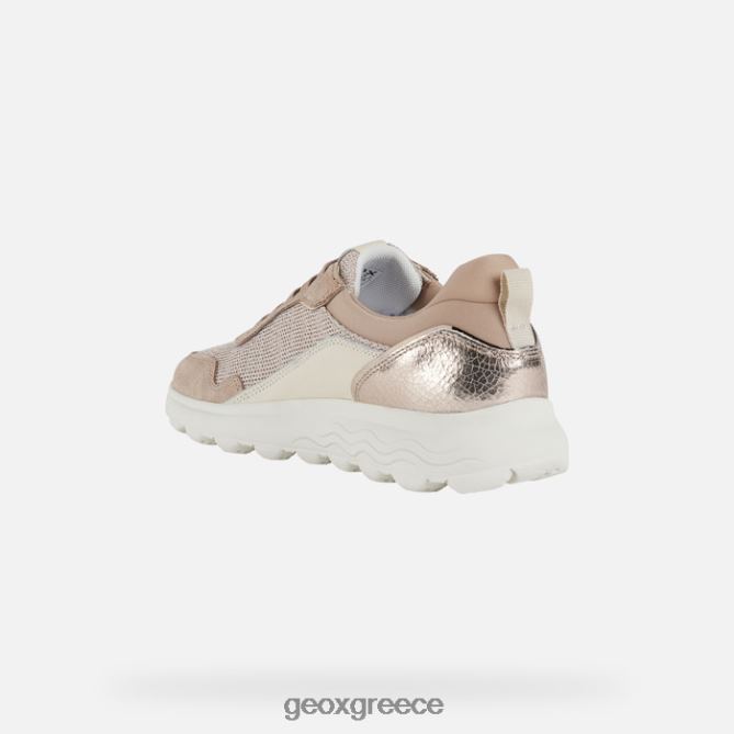 4DBLR021 σκούρο δέρμα/κρέμα Geox σφαιρική γυναίκα