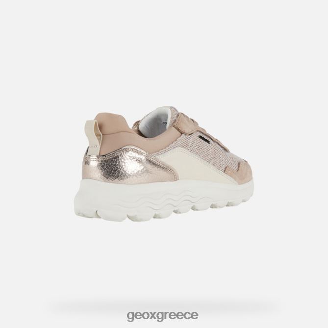 4DBLR021 σκούρο δέρμα/κρέμα Geox σφαιρική γυναίκα