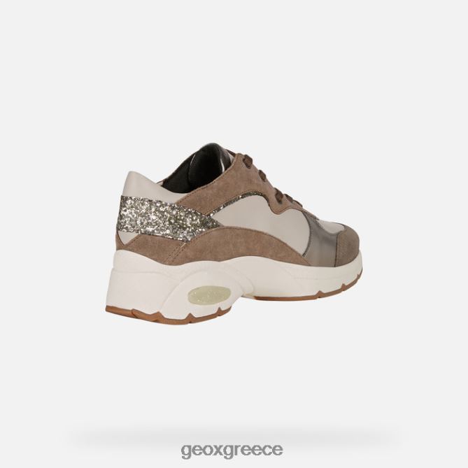 4DBLR0245 πάγος/σκούρο μπεζ Geox alhour γυναίκα