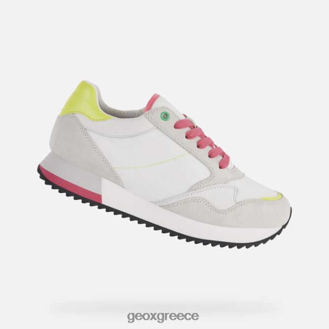 4DBLR0249 λευκό/φλουο φούξια Geox γυναίκα doralea