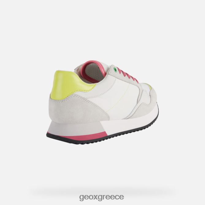 4DBLR0249 λευκό/φλουο φούξια Geox γυναίκα doralea