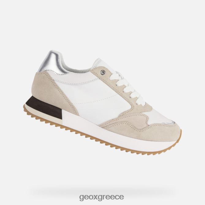 4DBLR0250 λευκό/lt μπεζ Geox γυναίκα doralea